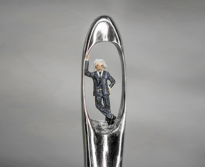 einstein in a needle