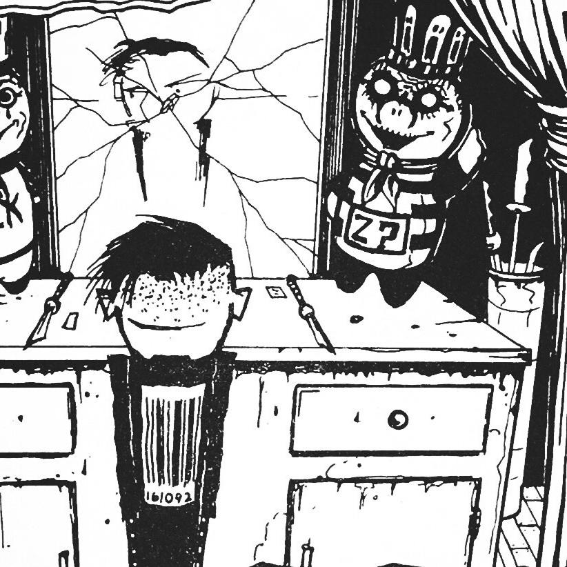 man standing in front of mirror