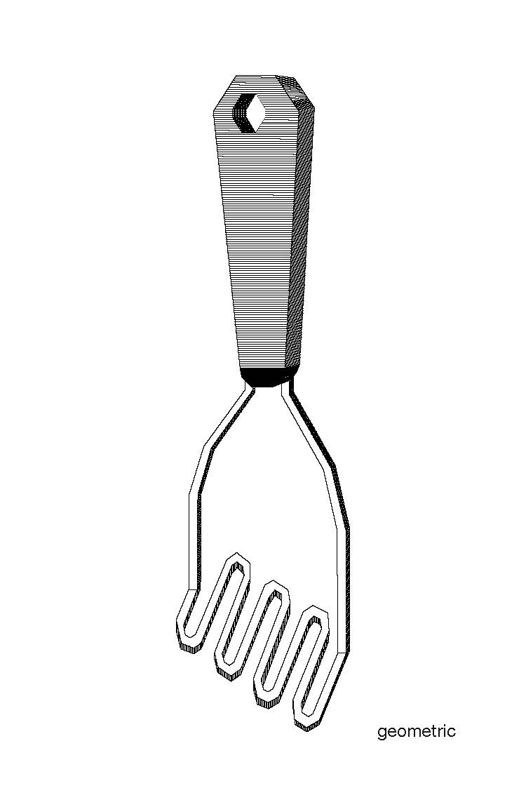Potato masher geometric