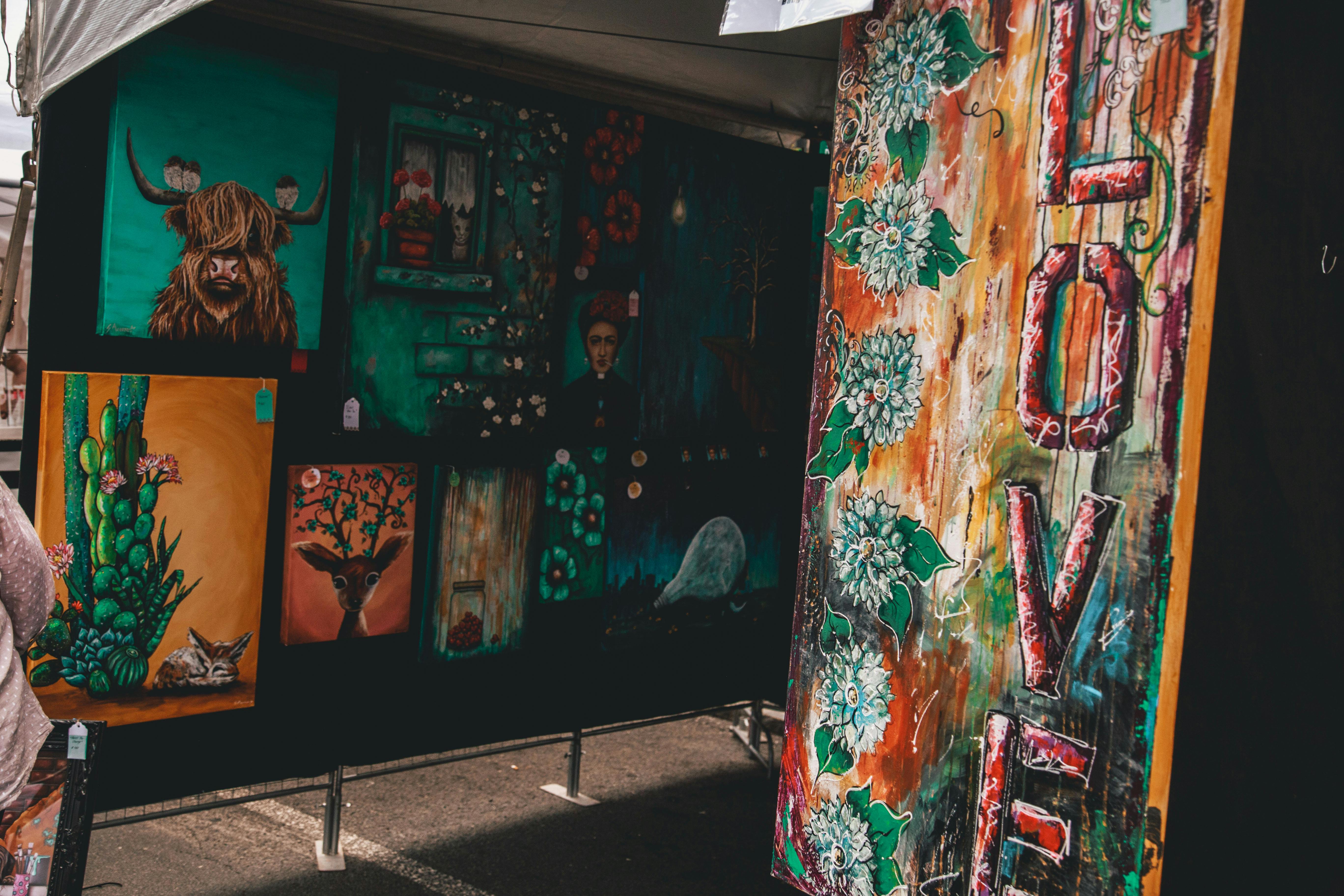 Inside the exhibit