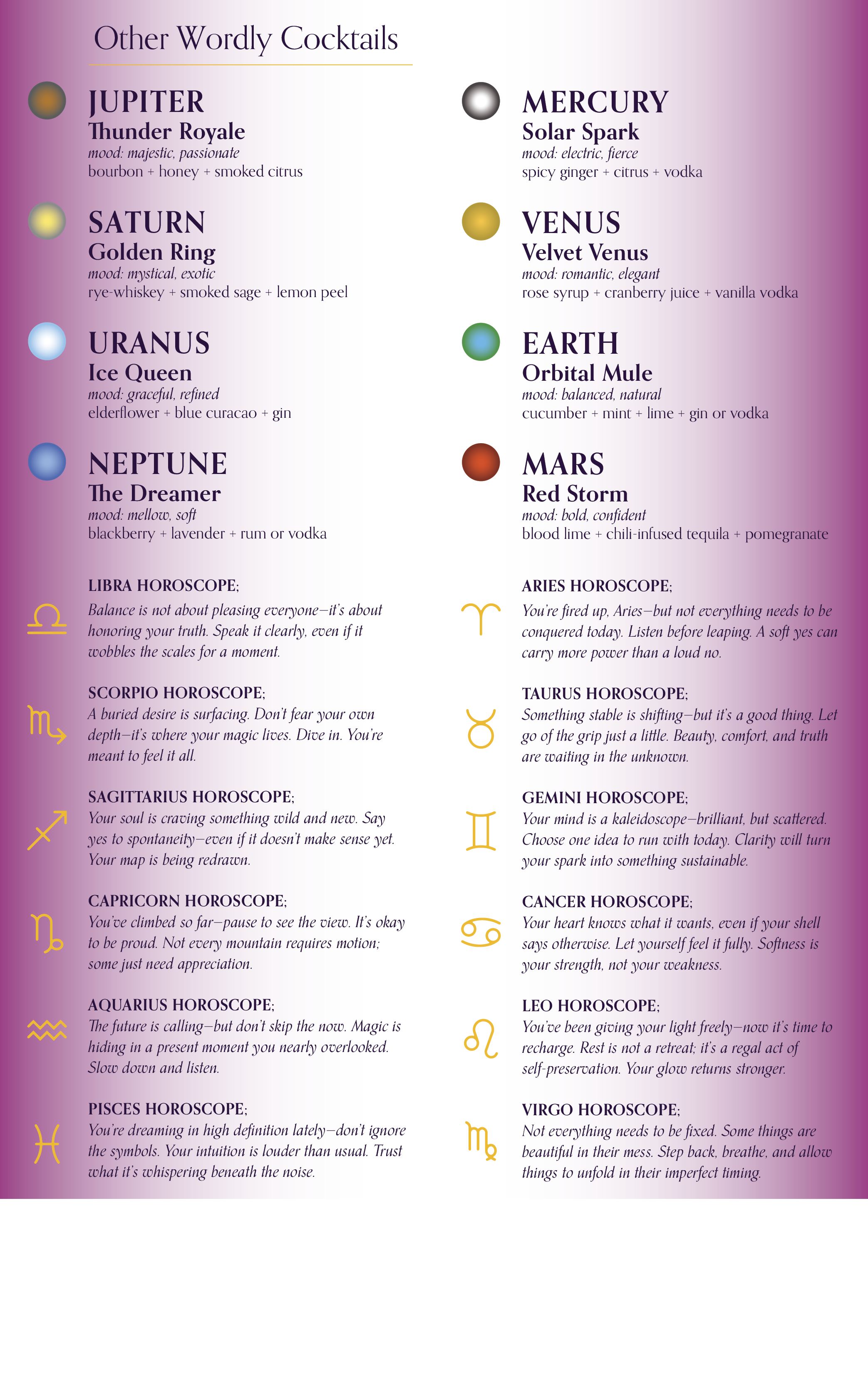 pic of menu