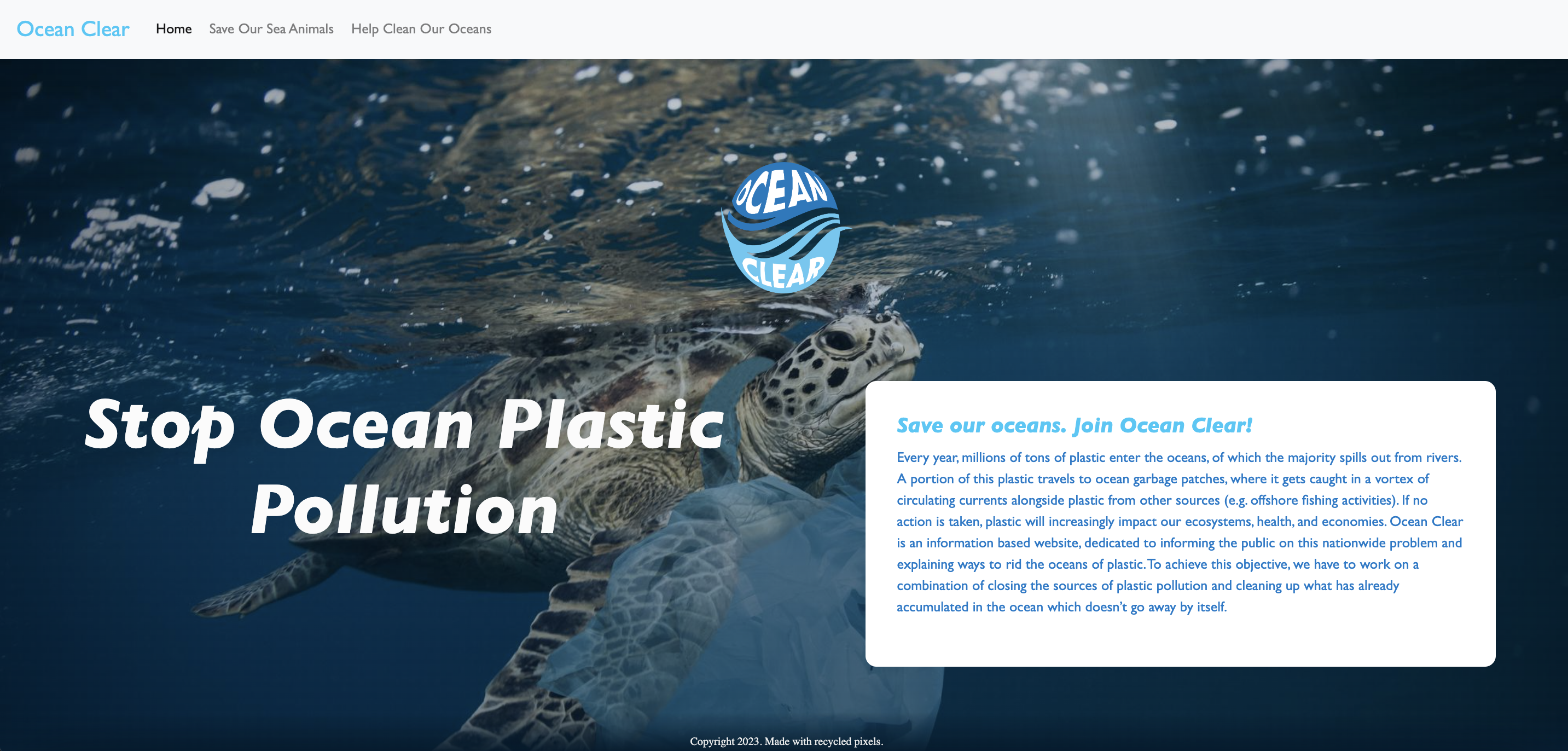 ocean clear website