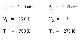 Calculating Variables With Gas Laws