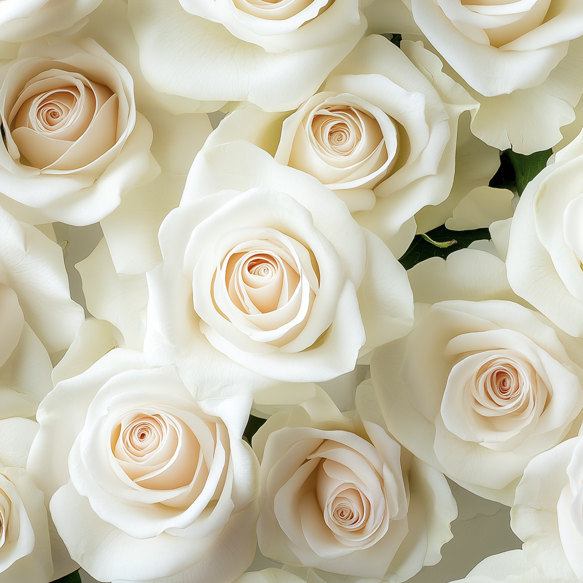 White roses in soft light