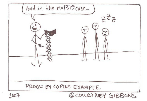 Proof by Copious Example, a Brown Sharpie comic by Courtney Gibbons