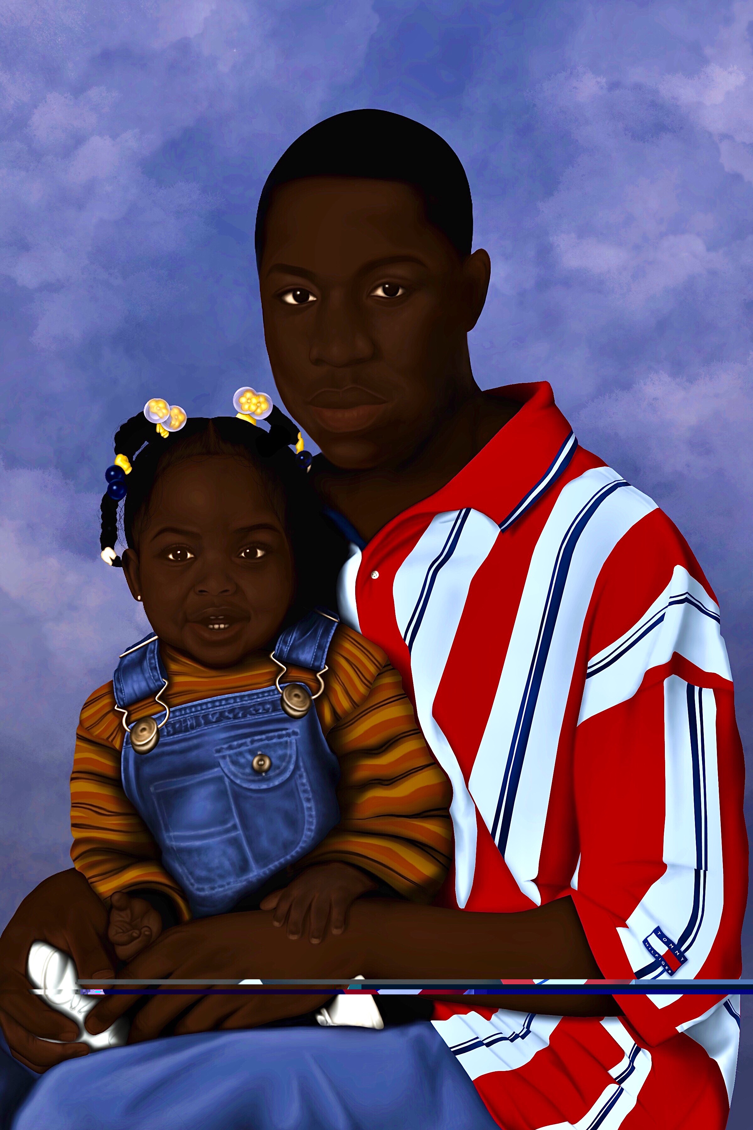 Illustration of Dash and her late father
