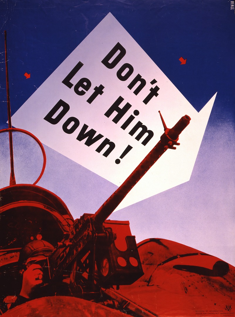 Lester Beall (United States), 'Don't let him down' 1941.