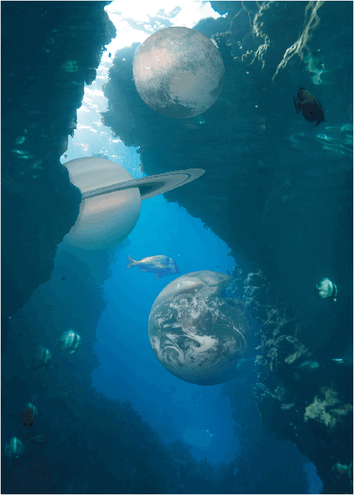 Planet Collage Underwater